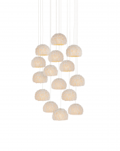 Currey 9000-1180 - Virtu 15-Light Round Multi-Drop Pendant