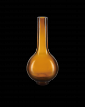 Currey 1200-0679 - Amber & Gold Peking Long Neck Vase